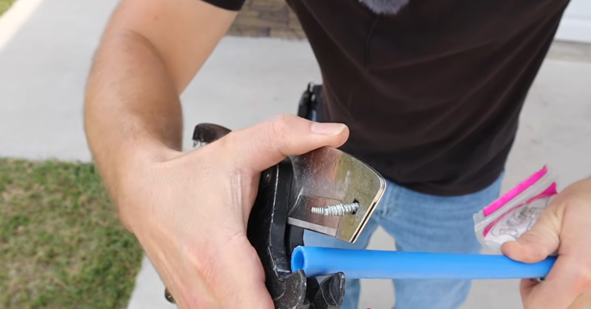 Replacing an outdoor hose bib on the exterior of a house